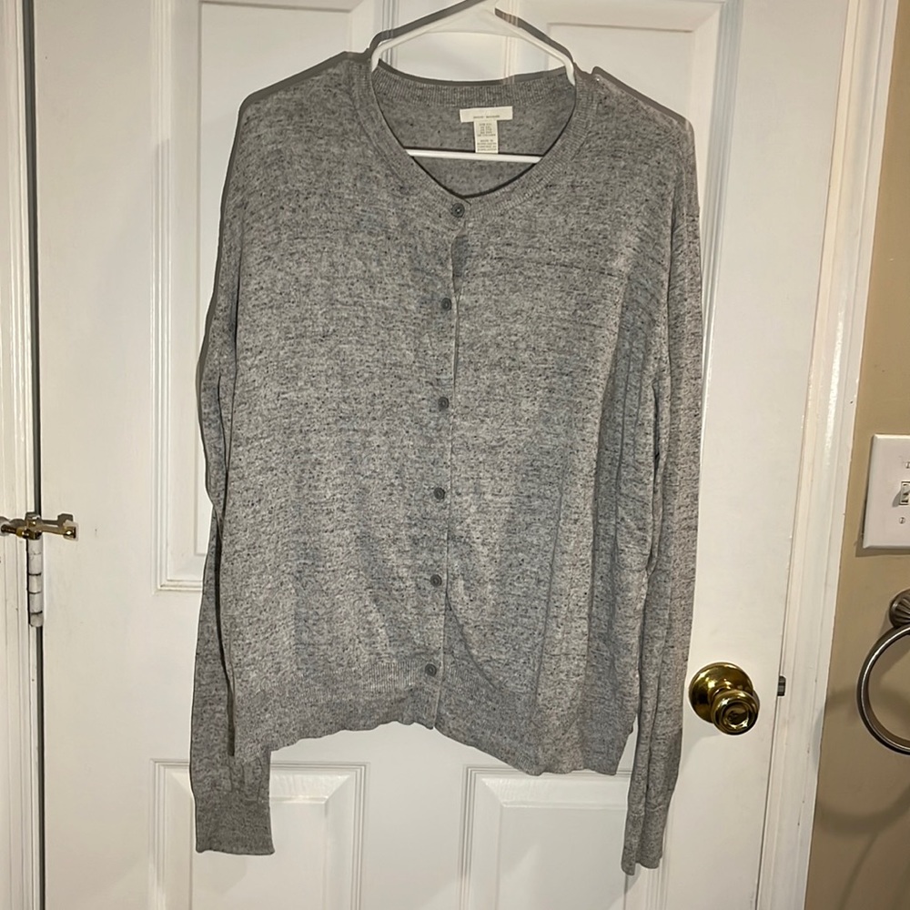 H&M Heathered Button Up Cardigan
